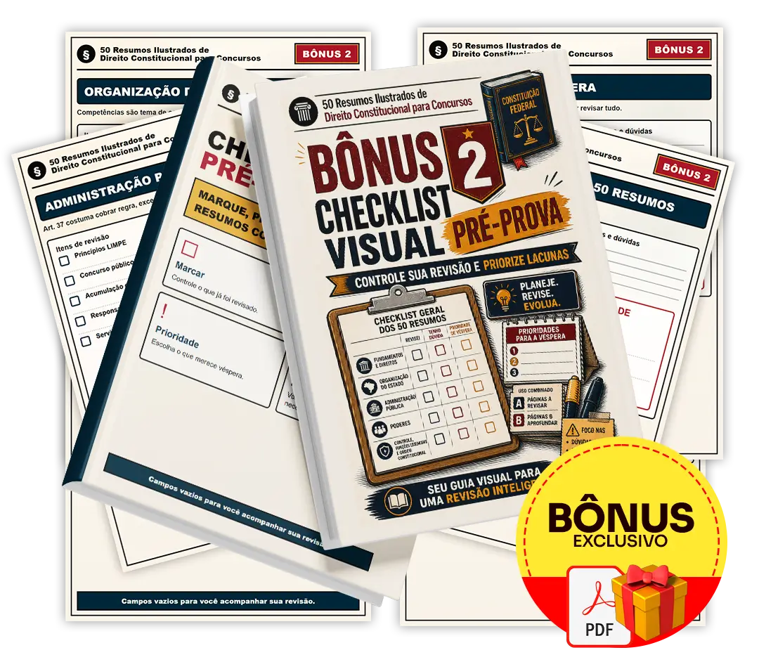 Bônus 2 — Checklist Visual Pré-Prova